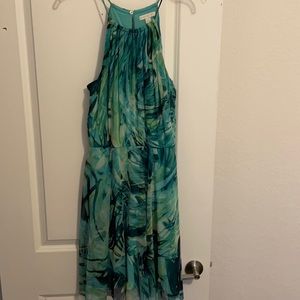 Palm print sundress